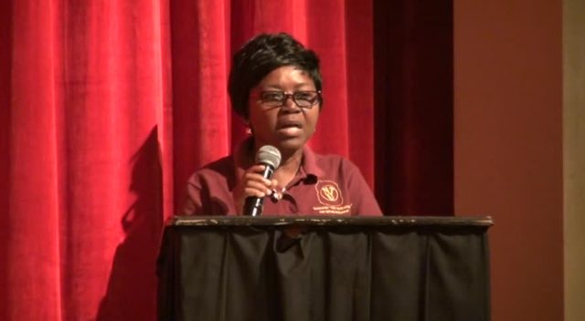 President of the Nevis Teachers’ Union Ornette Webbe